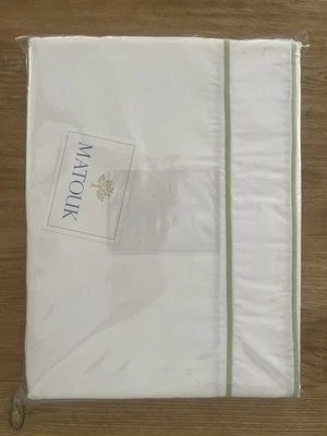 NOVA Capa de Edredom Matouk Luca 500TC Algodão Egípcio Completa/Rainha - Folha Ansonia - Imagem 1 de 4