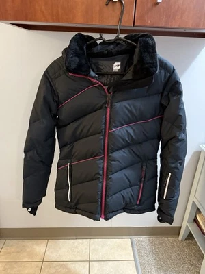 Women’s Orage  Down Ski Jacket With Removable Hood, Black, Size Small - Image 1 of 4