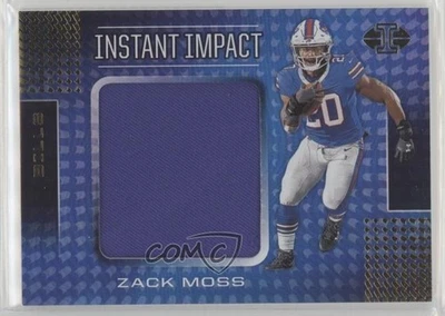 2020 Panini Illusions Instant Impact Zack Moss #II26 Rookie RC - Image 1 of 2