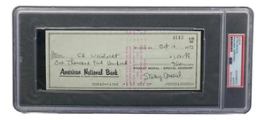 Stan Musial St. Louis Cardinals Signed  Bank Check PSA/DNA 85025606 - Picture 1 of 3