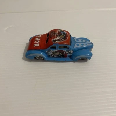 Hot Wheels Marvel The Mighty Thor ‘40 Ford Coupe Car 2001 Mattel Made Thailand - Image 1 of 4