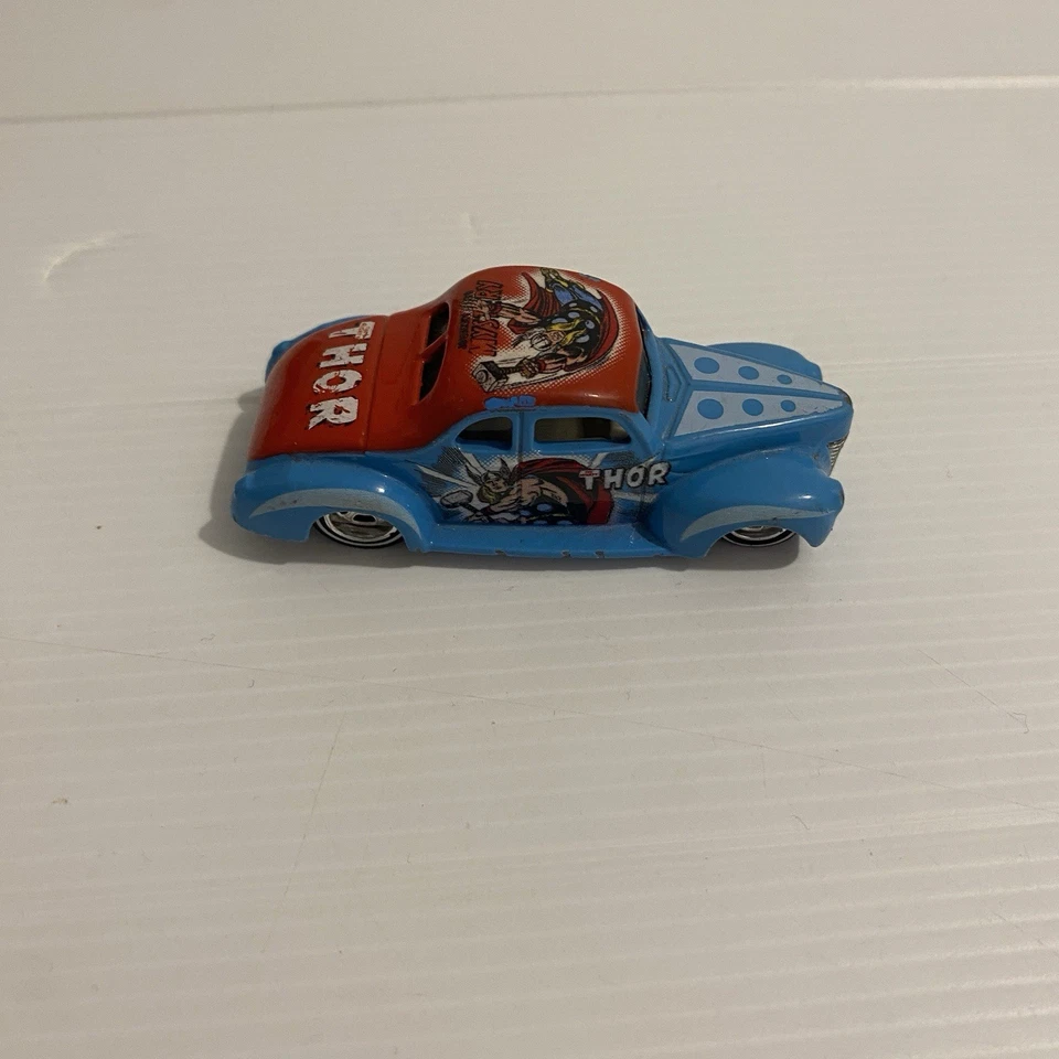 Hot Wheels Marvel The Mighty Thor ‘40 Ford Coupe Car 2001 Mattel Made Thailand - Image 1 of 4