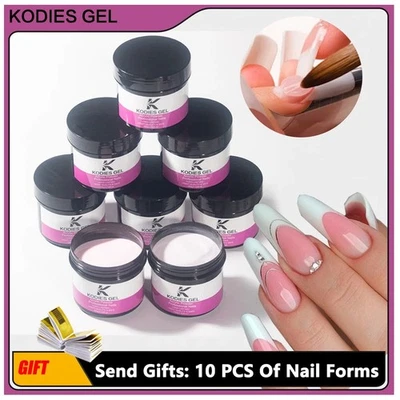 KODIES GEL 100g Acryl Pulver Polymer Tauchpulver hochpigmentiert zur Verlängerung - Bild 1 von 4