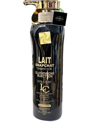 LABORATOIRE LUXE COSMETIC Lait Snapchat Diamant Noir Lightening Moisturizing Body Milk Lotion 500ml
