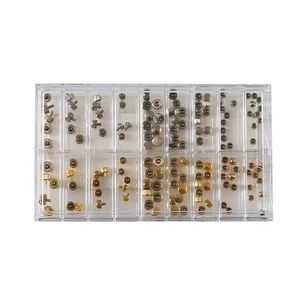 140pcs 3-5mm Long&Short Tube Mixed Size Waterproof Watch Crown Assortment Kit - Picture 1 of 10