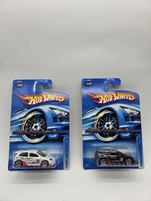 Lote de 2~¡Variaciones de color!~ Hot Wheels~ Honda Civic Type R 2006~ Blanco y negro Foto 1 de 4