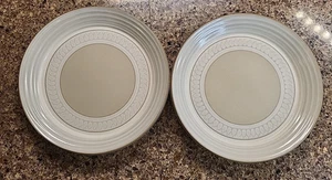 Mikasa Salad Plate Lot Of 2 Claridge Cera Stone 8 1/4" CN118 - Picture 1 of 5