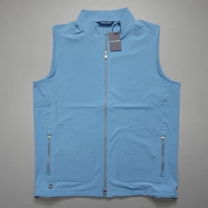 Peter Millar Crown Crafted Contour Vest Men SMALL Blue Golf Performance NWT $245 - Imagen 1 de 19