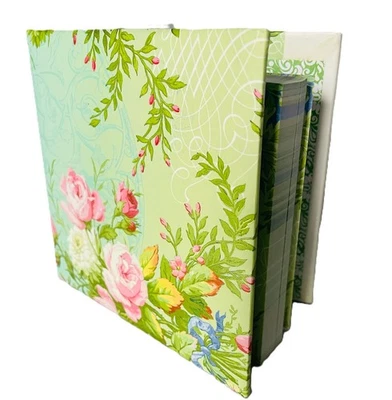 Carol Wilson Hardcover  Memo Pad Notepad Stationery 150 Sheets Roses Floral - Image 1 of 4