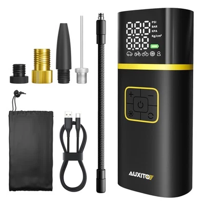 AUXITO Inflador de Aire para Neumáticos Coche 20000mAh Bicicleta Neumático de Aire Compresor de Neumáticos Inflador Foto 1 de 4