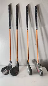 PGA Tour Tee-Up 24" 2 Red IronS, And 2 Putters Right-Handed Golf Club Age 3-6 - Picture 1 of 8