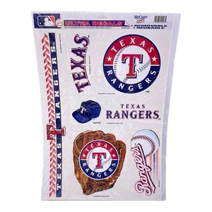 Texas Rangers Ultra Decal Set New NIP Sports Removable Reusable Baseball - Picture 1 of 1