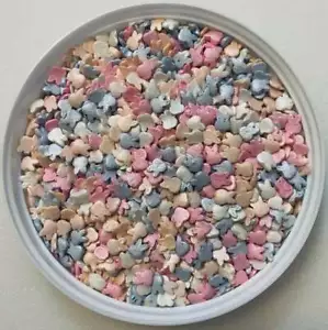 Pearlized Easter Bunnies Confetti Edible Party Sprinkles-U Pick Amount - Picture 1 of 1