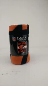 New Lt Wt Soft Fleece Throw Blanket 50" X 60" Singular Cincinnati Bengals - Picture 1 of 7