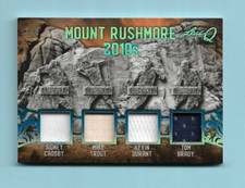 2019-20 Leaf Q Mt. Rushmore JERSEY/BAT Card! Crosby-Trout-Durant-Brady #2/5!