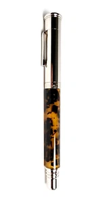 FERRARI DA VARESE PENNA STILOGRAFICA FOUNTAIN PEN AMBER VINTAGE #007420 - Picture 1 of 21