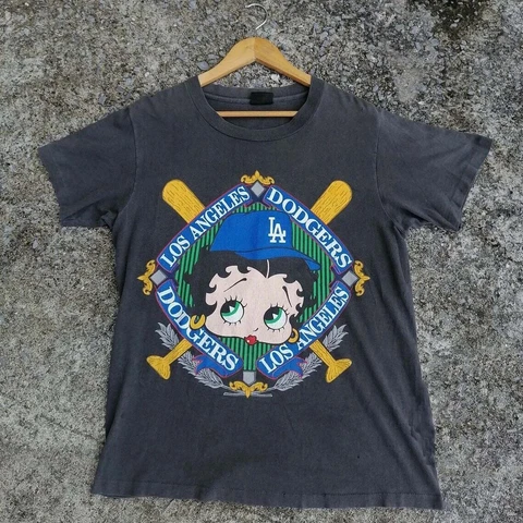 Vintage 90s Betty Boop X LA Dodgers Shirt, Los Angeles Dodgers Shirt DA09781 Cover