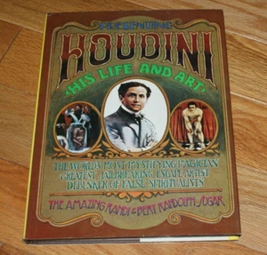 HOUDINI, HIS LIFE & ART (Randi/B. Sugar, 1977 2nd ed)--my fave Houdini bio TMGS - Picture 1 of 9