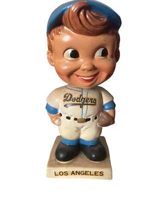 Original Classic White Base Los Angeles LA Dodgers Bobble Head Nodder - Picture 1 of 10