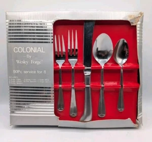 Wesley Forge WLF3 Spitze Kolonialmuster Besteck Set Korea Edelstahl 50 Stck. - Bild 1 von 5