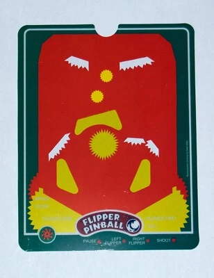 Vectrex Flipper Pinball Overlay New Reproduction OEM Quality - Image 1 of 2