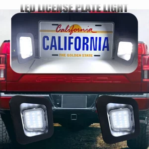 2PCs LED License Plate Lights For Dodge RAM 1500 Classic 2019 Tag Lamps Housing - Picture 1 of 11