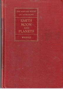SPACE BOOK (1941) EARTH, MOON, AND PLANETS - Fred Whipple (Harvard Books) OF - Imagen 1 de 3