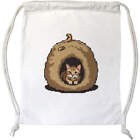 'Cat In A Cozy Cat Cave Pixel Art' Drawstring Gym Bag / Sack (Db00036575)