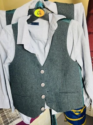 Boy's Shirt And Waistcoat In Size UK 5 /UK 7. Next Selling As Bundle Or Single - Image 1 of 4