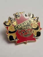 Calgary Alberta 1884 1894 Onward Crest Lapel Souvenir Pin Calgary Alberta 1884 1894 Onward Crest Lapel Souvenir Pin
