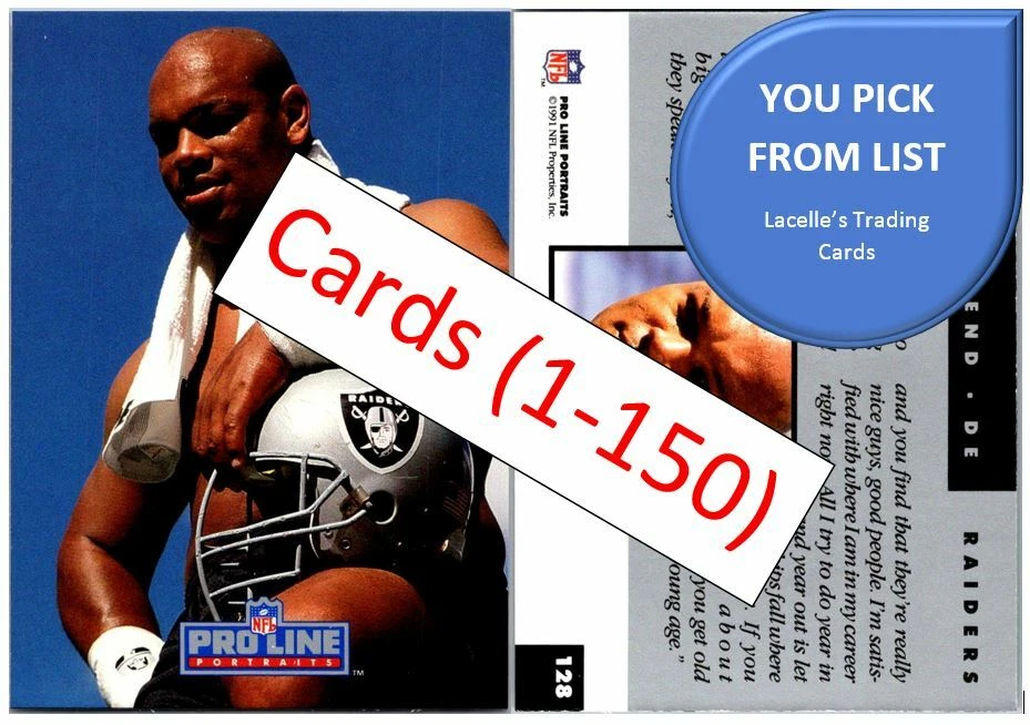 1991 Pro Line Portrait Football Cards (1-150) - U-Pick From List - Image 1 of 1