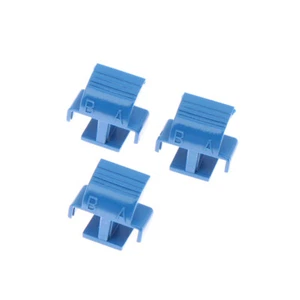 50pcs LC Duplex AB Clip Blue For LC DX Connector SM MM APC Fiber Optic Accessory - Photo 1/10