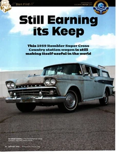 1959 RAMBLER SUPER CROSS BARN FIND ~ GREAT 6-PAGE ARTICLE / AD - Imagen 1 de 2