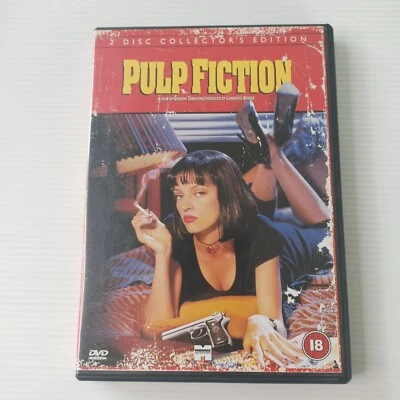 Pulp Fiction 2 Disc Collector's Edition DVD Region 2 UK Travolta Jackson VGC  - image 1 of 4