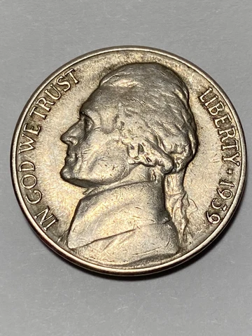 1939 S   JEFFERSON NICKEL, Key Date, see pictures, US coin Cover