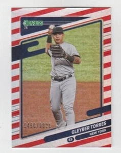 Gleyber Torres 2021 DONRUSS LIBERTY RED PARALLEL /2021 NEW YORK YANKEES - Picture 1 of 1