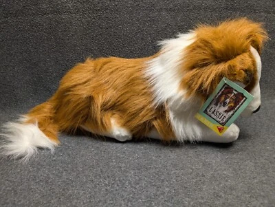 Vintage 1993 Lassie Collie Plush Dog Laying Down 16/17 in long 9 in tall Dakin - Image 1 of 4