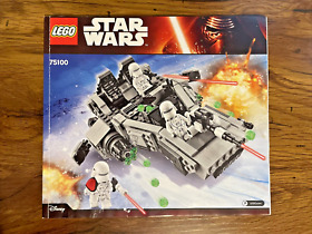 Lego Star Wars First Order Snowspeeder 75100 - Instruction Manual Only