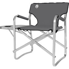 Coleman Aluminium Deck Chair with Table, Stuhl, grau