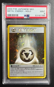 Vendedor de Estados Unidos 2000 Pokémon japonés Neo Metal Energy Holo PSA 9 como nuevo - Imagen 1 de 2