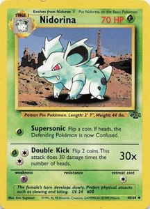 1999 Pokémon Jungle NIDORINA 40/64 LP - Picture 1 of 1