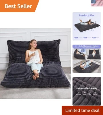 Silla bolsa de frijoles 3 en 1 silla bolsa de frijoles gigante silla convertible bolsa de frijoles cojín de piso... Foto 1 de 4