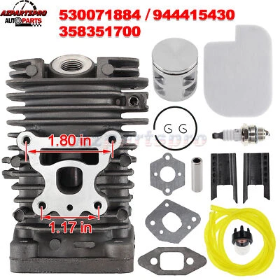 AZPARTSPRO Cylinder Piston Kit For Poulan PP4018 PP4218AVHD PP4218AVL PP3516AVX Chain Saw