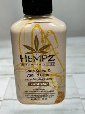 HEMPZ "Spun Sugar & Vanilla Bean" Herbal Moisturizer Mini Lotion, 2.25 oz.  NEW - Image 1 of 2