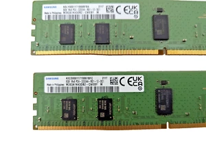 2x 8GB (16GB) Samsung M393A1K43DB2-CWEBY 1Rx8 PC4-3200, DDR4 ECC Registered - Picture 1 of 1