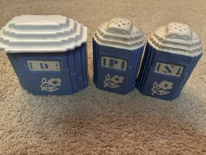 HARKER CAMEOWARE SALT & PEPPER ALSO DRIPPINGS BOWL & LID - Bild 1 von 12