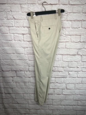 KENNETH COLE Mens Khaki Brown Flat Front Business Suit Dress Pants/Slacks 30x30 - Image 1 of 4