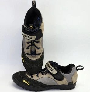Shimano SPD Beige Wildleder Fahrrad SH-M037 2-Bolt Radschuhe Herren 10 (EU 44) LESEN - Bild 1 von 16