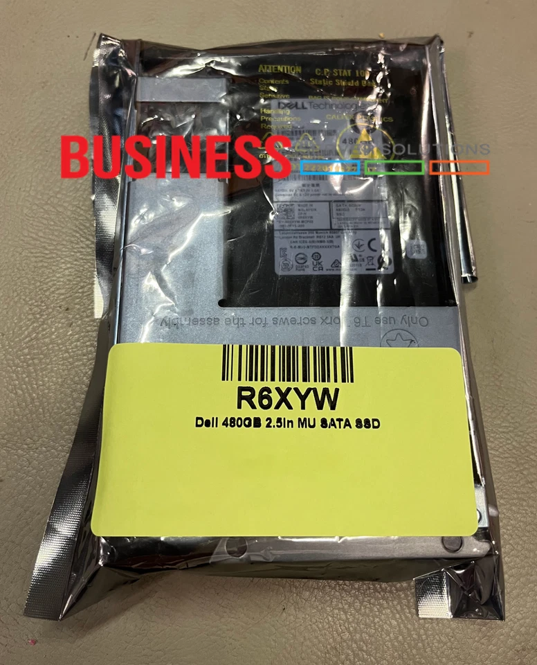 Dell 480GB SATA 6G Mixed Use TLC SFF SSD R6XYW - Image 1 of 1
