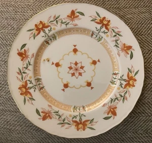 Piatto Royal Worcester Fine Bone China Chamberlain arancione 10 3/4" - Foto 1 di 4